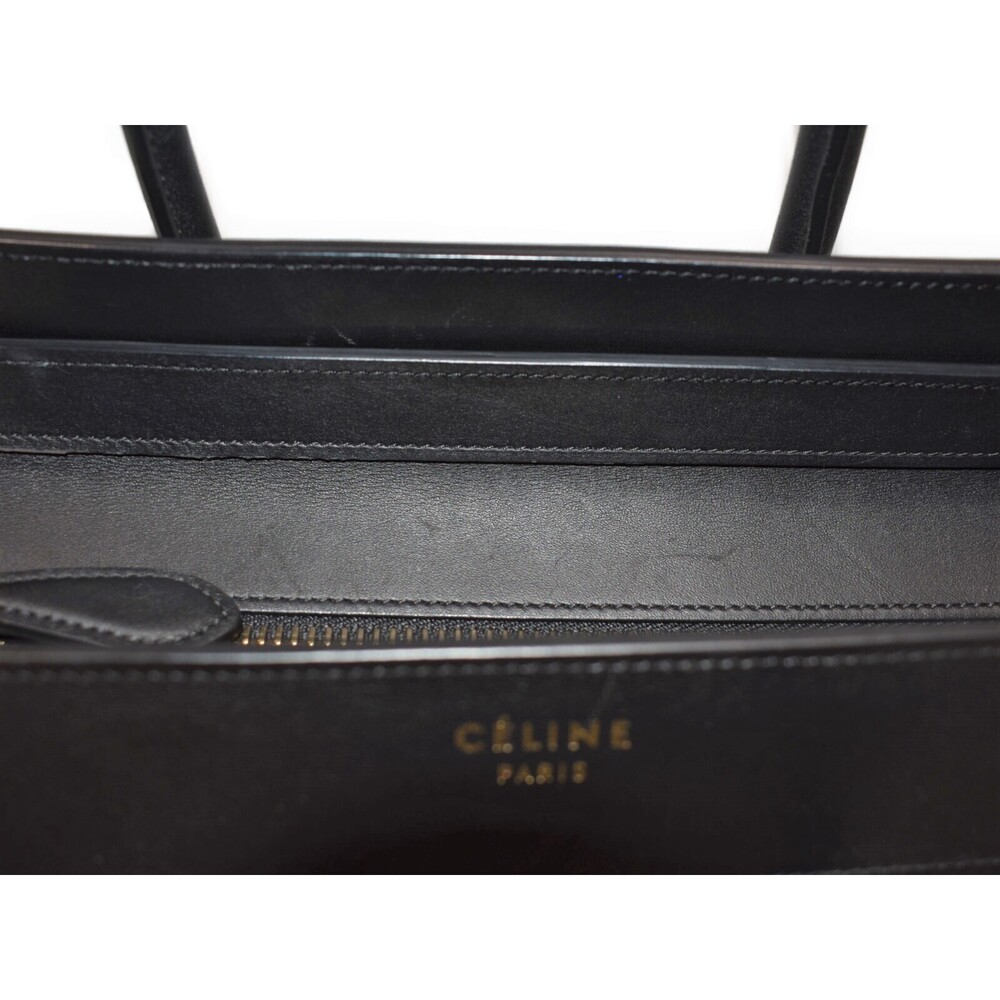 Celine Luggage Shopper Black Leather Classic Handbag - Picture 6 of 7
